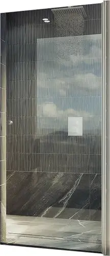 Душевая дверь MaybahGlass 198x60 MGD-446-5 (прозрачное стекло/хром матовый) - изображение в каталоге