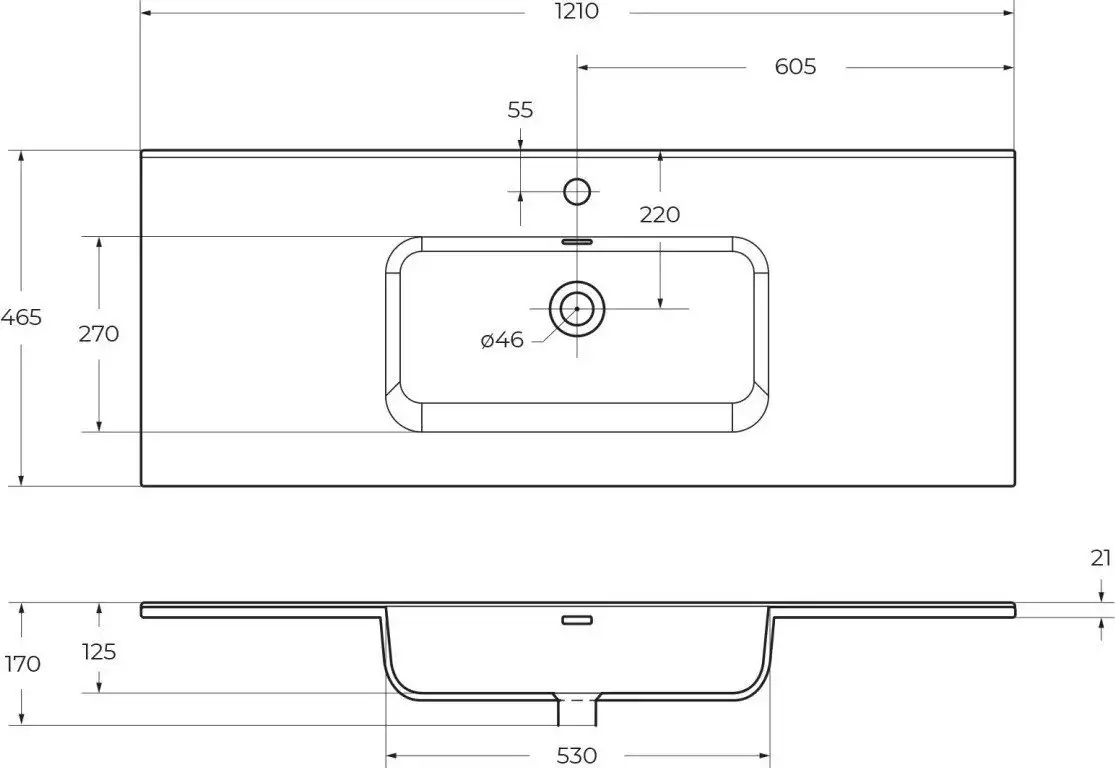 BelBagno Тумба с умывальником Etna-1200-2C-SO-BL-P + BB1200ETL – фото товара