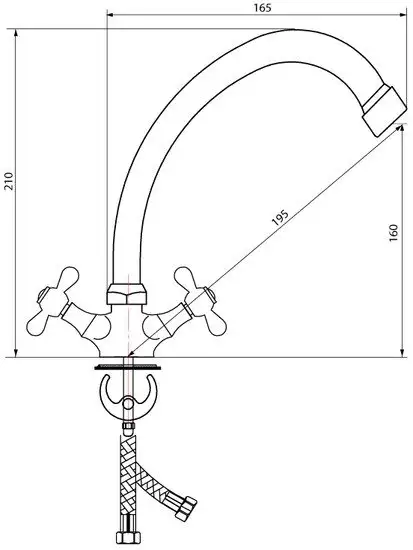 Смеситель Славен О11 - фото товара