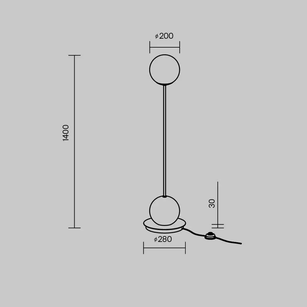 Торшер Maytoni Twins MOD427FL-L20B3K – фото товара