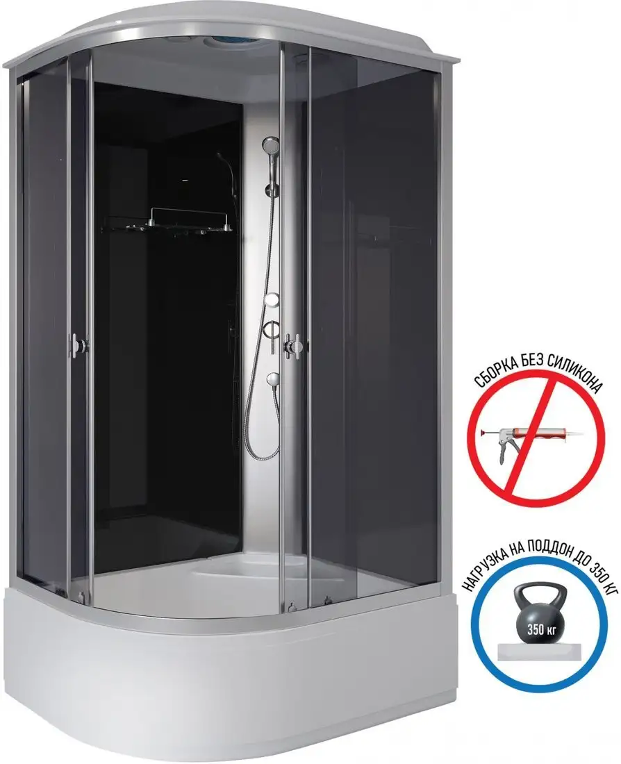 Душевая кабина Niagara Eco E120/80/40R/TN 120x80x215 - фото товара