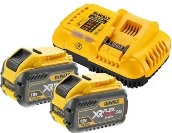 Аккумулятор с зарядным устройством DeWalt DCB118Y2 (18В/2x12 Ач + 18/54В) – изображение в каталоге