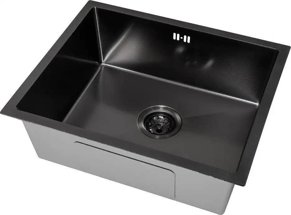 Кухонная мойка Basic Pvd Nano Decor 55x45 (черный) - фото товара