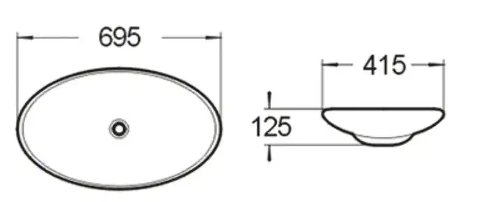 Умывальник SantiLine SL-1031 - фото товара