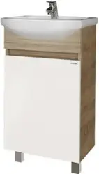 Grossman Тумба под умывальник Поло 104501-1 (дуб сонома/белый) – изображение в каталоге