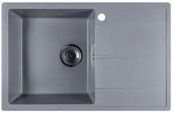Кухонная мойка Marblan Magnum L (серебристый, с сифоном) - изображение в каталоге