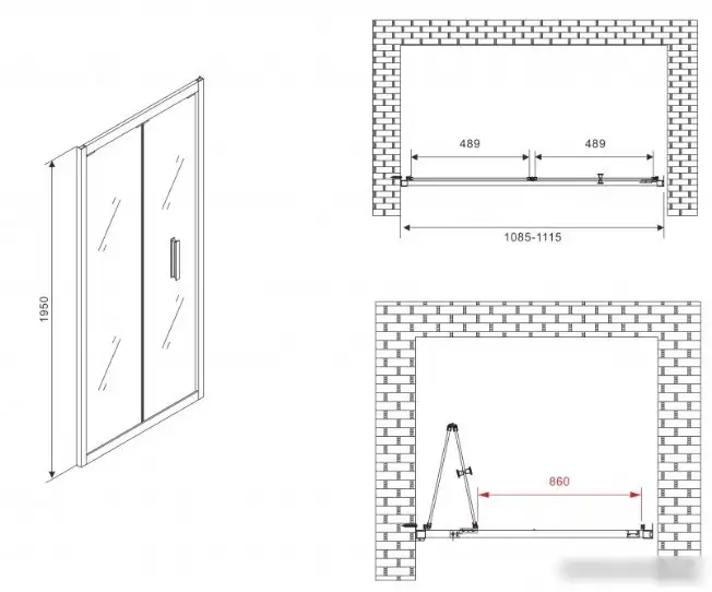 Душевая дверь Abber Sonnenstrand AG07110 - фото товара