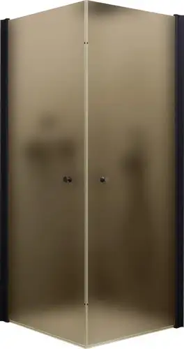 Душевой уголок MaybahGlass MGY-1301-6 (бронзовое матовое стекло/черный) - изображение в каталоге