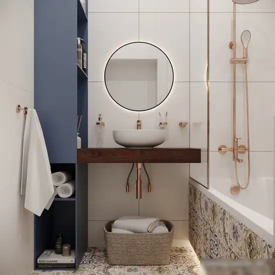 Дозатор для жидкого мыла Wellsee Finishing Touch 182514000 с держателем (розовое золото) – фото товара