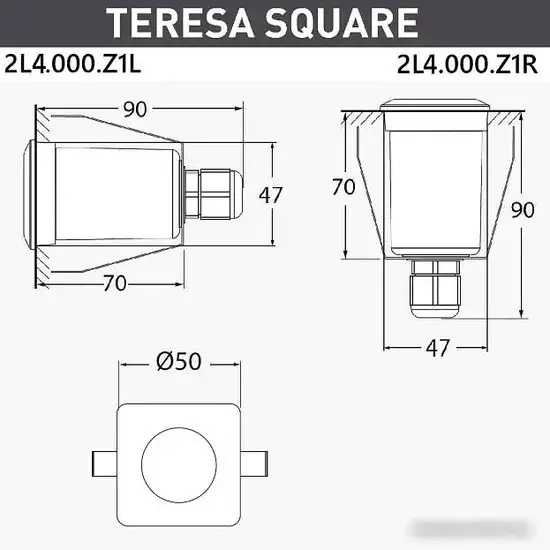 Уличный встраиваемый светильник Fumagalli Teresa 2L4.000.000.LXZ1L – фото товара