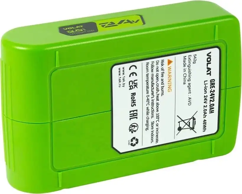 Аккумулятор VOLAT VT-GRE-24-2 (24В/2 Ah) – фото товара