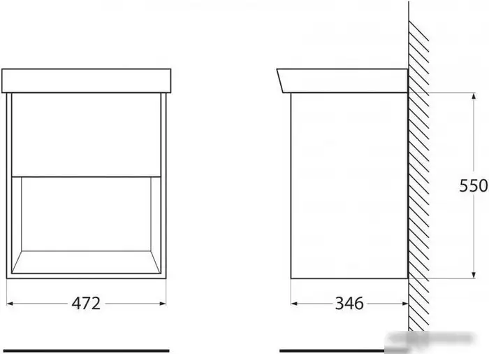 BelBagno Neon 50 NEON-500-1C-SO-RS (темный дуб) – фото товара