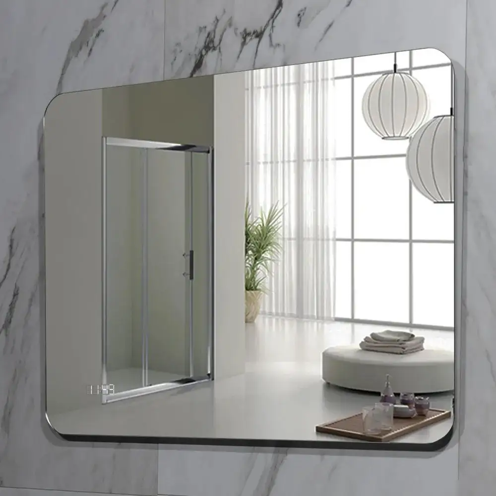 Пекам Зеркало Marta Fly 80x60 MartaFly-80x60dpcl (с подсветкой, сенсором на взмах руки, подогревом и часами) – фото товара