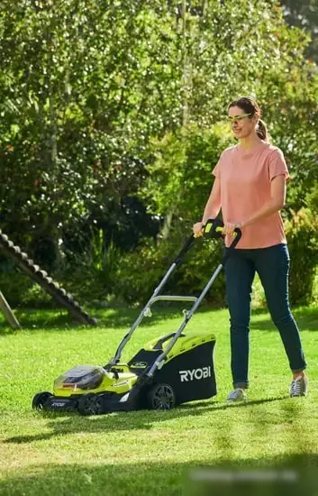 Колёсная газонокосилка Ryobi RY18LMH37A-250 Hybrid (с 2-мя АКБ) – фото товара