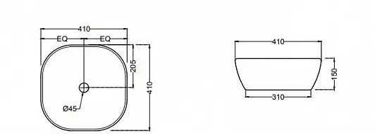 Умывальник Jaquar JDS-WHM-25911 - фото товара
