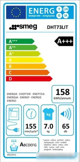 Сушильная машина Smeg DHT73LIT - фото товара