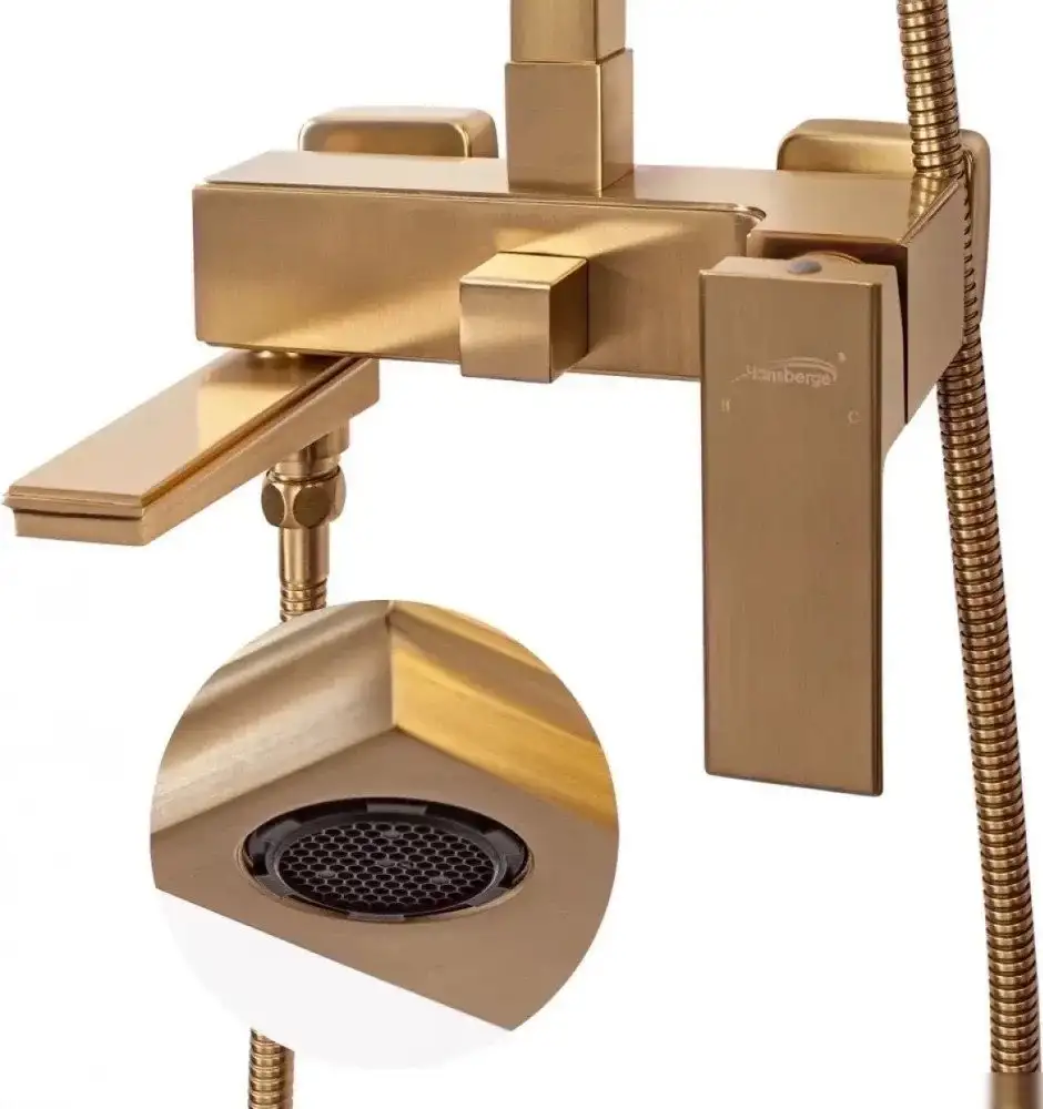 Душевая система Hansberge H5070 (золото матовый) - фото товара