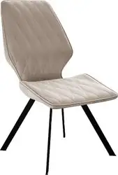 Стул Трия Матэо (черный муар/микровелюр Brendy Creame) – изображение в каталоге