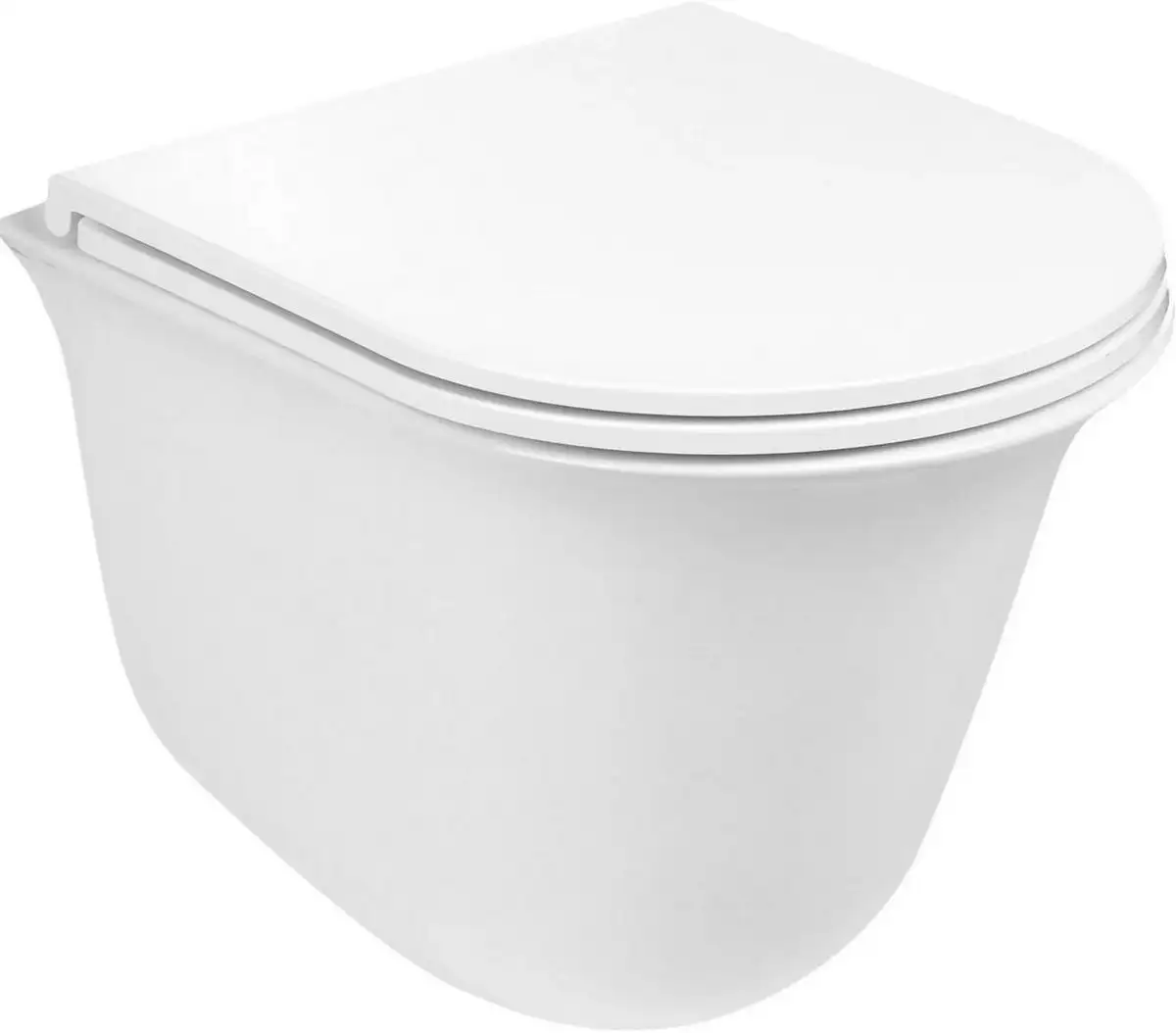 Унитаз подвесной WeltWasser Amberg 506 + Telbach 004 GL-WT + Amberg RD-WT - фото товара