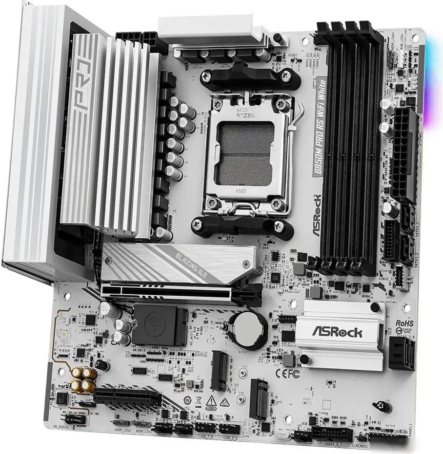 Материнская плата ASRock B850M Pro RS WiFi White – фото товара