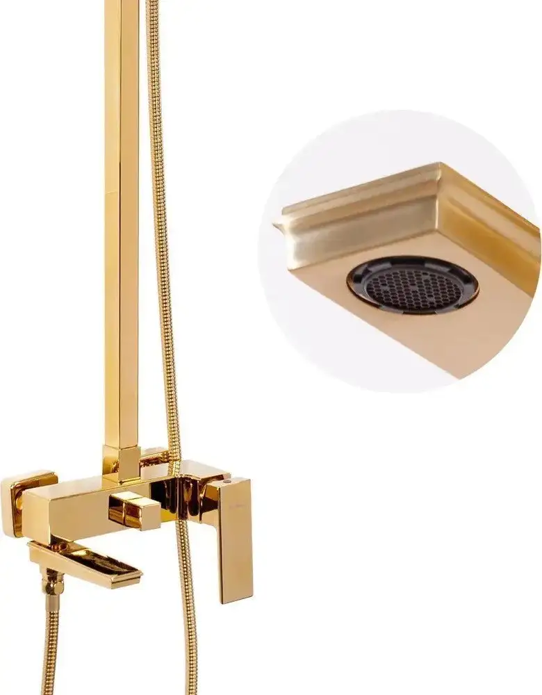 Душевая система Hansberge H5070 (золото глянец) - фото товара