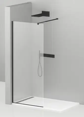 Душевая стенка Cezares LIBERTA-L-1-95-C-NERO - изображение в каталоге