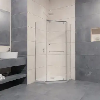 Душевой уголок RGW PA-081 35088188-11 80x80 (хром/прозрачное стекло) - изображение в каталоге