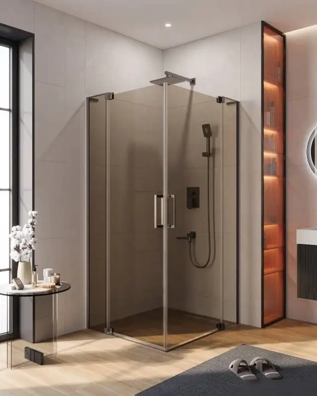 Душевой уголок Cezares SLIDER-AH-2-80/90-90/100-BR-GM - фото товара