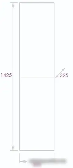 Onika Шкаф-пенал Марбл 30.10 403076 – фото товара