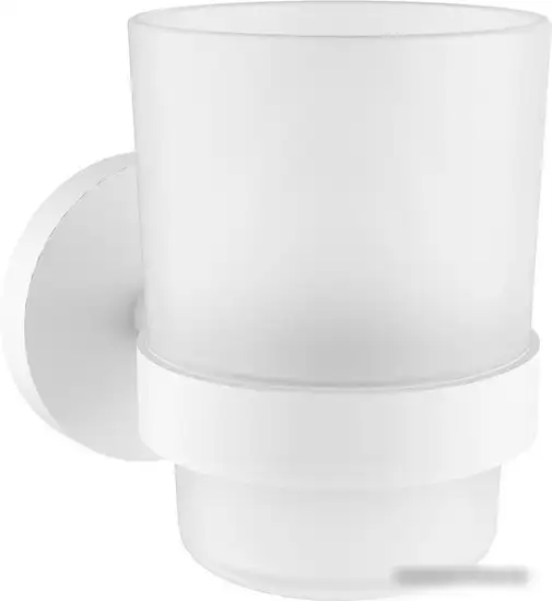 Набор аксессуаров для ванной Wellsee Finishing Touch 182515002 (мыльница, стакан для зубных щеток, дозатор для жидкого мыла, крючок 2 шт, матовый белый) – фото товара