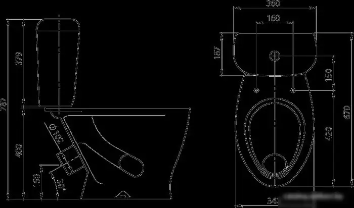 Унитаз Santeri Воротынский белый крап (1.P401.7.S01.00B.F) - фото товара