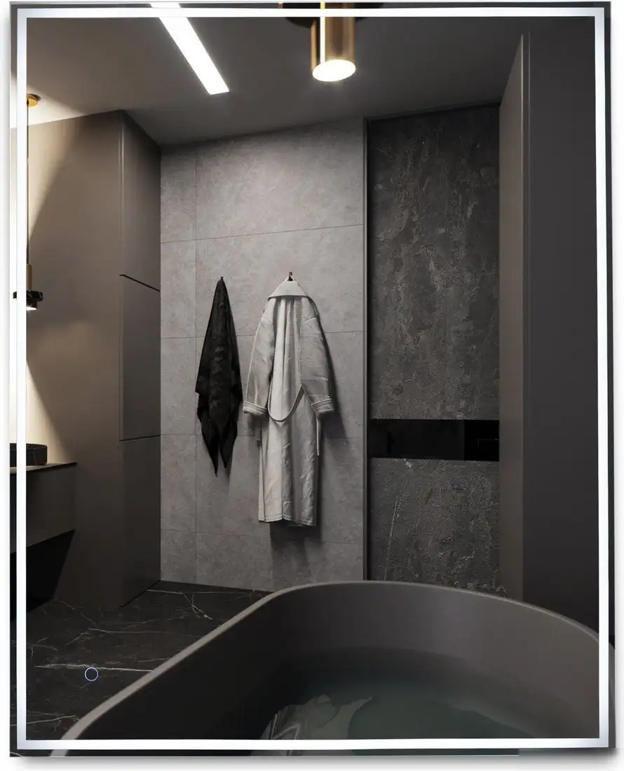 Алмаз-Люкс Зеркало Darwin 80100s-1 (с подсветкой и сенсорной кнопкой) – фото товара