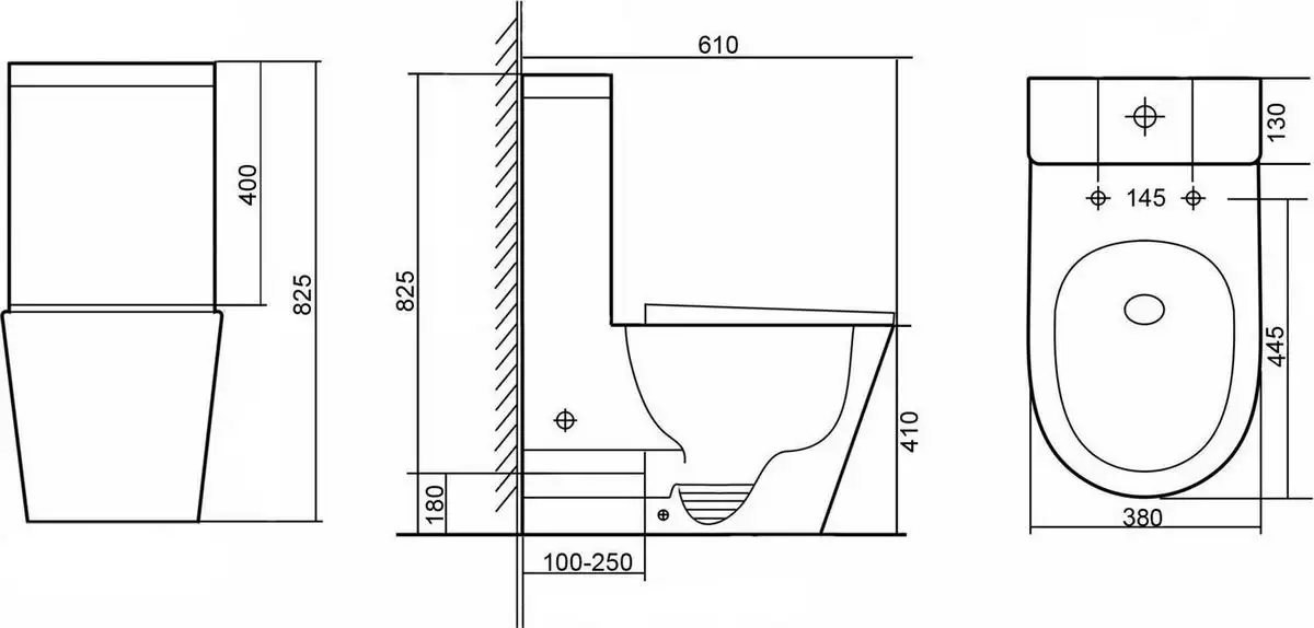 Унитаз напольный Grado GD-3203R - фото товара