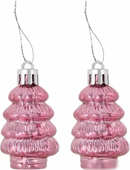 Елочная игрушка Золотая сказка 591715 (77 шт, розовый/белый) – фото товара
