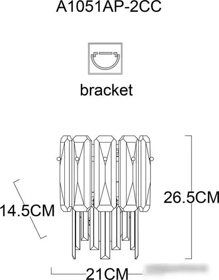 Бра Arte Lamp Nicoletta A1051AP-2CC – фото товара