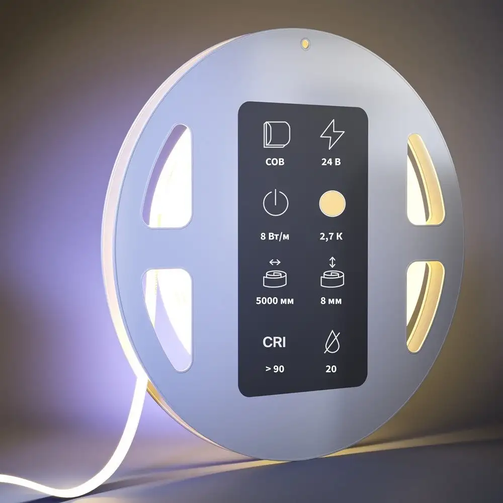 Светодиодная лента Maytoni 24В COB 8Вт/м 2700К 5м IP20 201070 – фото товара