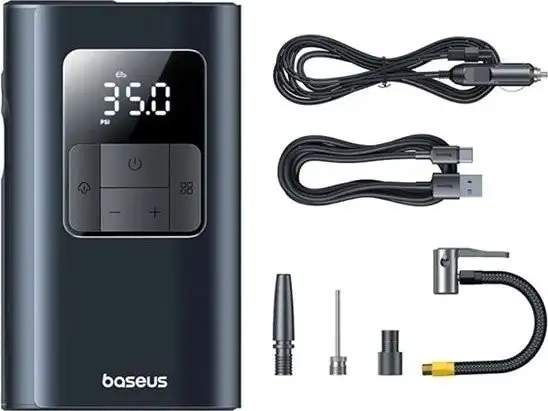 Автомобильный компрессор Baseus PrimeTrip VA1 Wired and Wireless 2-in-1 C11169001121-00 – фото товара