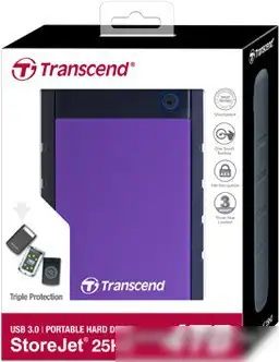 Внешний жесткий диск Transcend StoreJet 25H3P 4TB [TS4TSJ25H3P] – фото товара