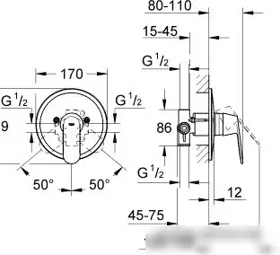 Смеситель Grohe Eurosmart Cosmopolitan 32880000 - фото товара