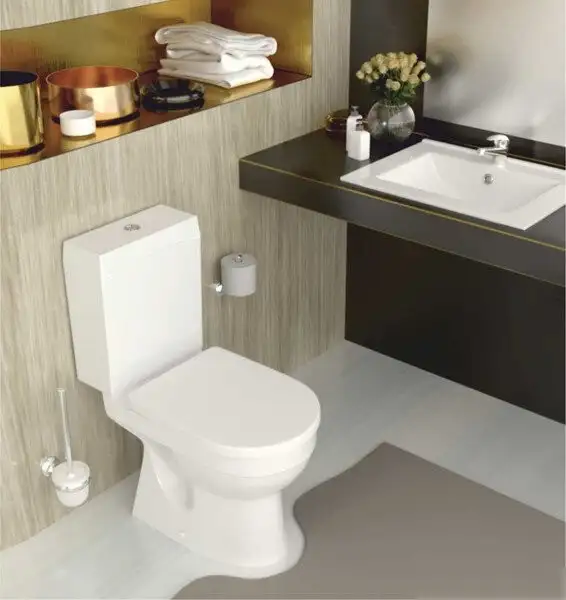 Унитаз напольный Керамин Бергамо Нова Slim МЛ 2-режим (белый) - фото товара