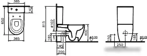 Унитаз Vitra Sento Rim-Ex 9830B003-7203 - фото товара