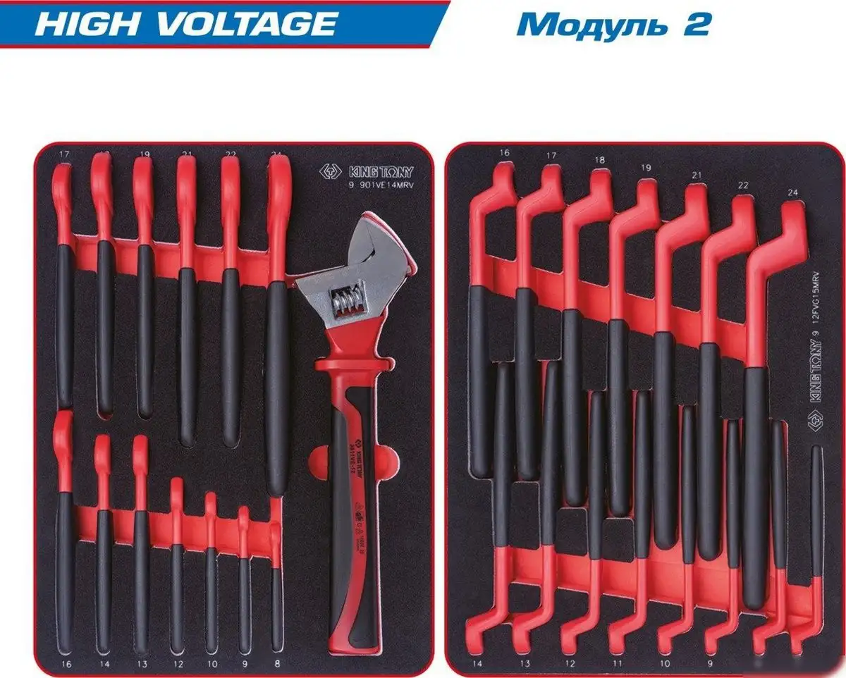 Универсальный набор инструментов King Tony High voltage 934-117AMRE (117 предметов) – фото товара