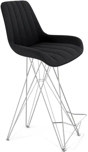 Стул Sheffilton SHT-ST37/S66 (ночное затмение/хром лак) – изображение в каталоге