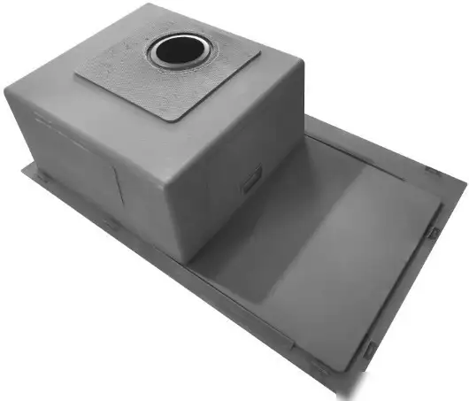 Кухонная мойка Stellar Decor S6550NB-R-D (нано черный) - фото товара