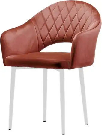 Стул Памир София F62 Поворотный (розовый/белая опора) – изображение в каталоге