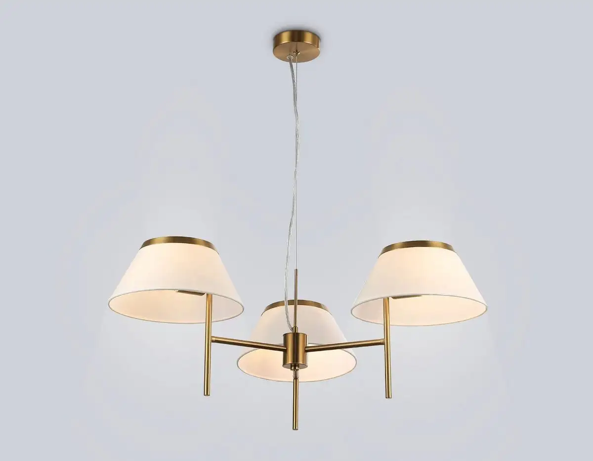 Подвесная люстра Ambrella LH72471/3 BS/WH (латунь/белый) – фото товара