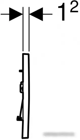 Панель смыва Geberit Sigma 30 New 115.883.JT.1 (белый матовый/хром глянцевый) – фото товара