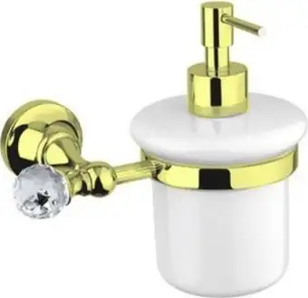 Дозатор для жидкого мыла Cezares Olimp-SOI-03/24-Sw (золото) – изображение в каталоге