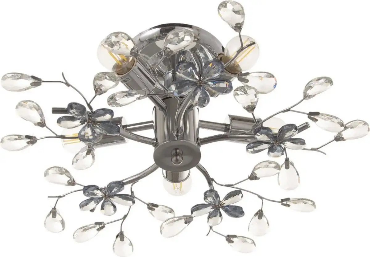 Припотолочная люстра BayerLux Цветы 10777419 (хром) – фото товара