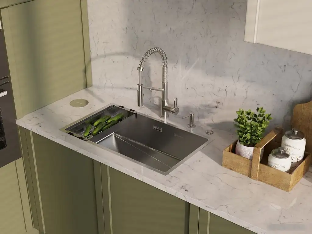 Кухонная мойка Omoikiri TAKI 74-U/IF SIDE GB (графит) - фото товара